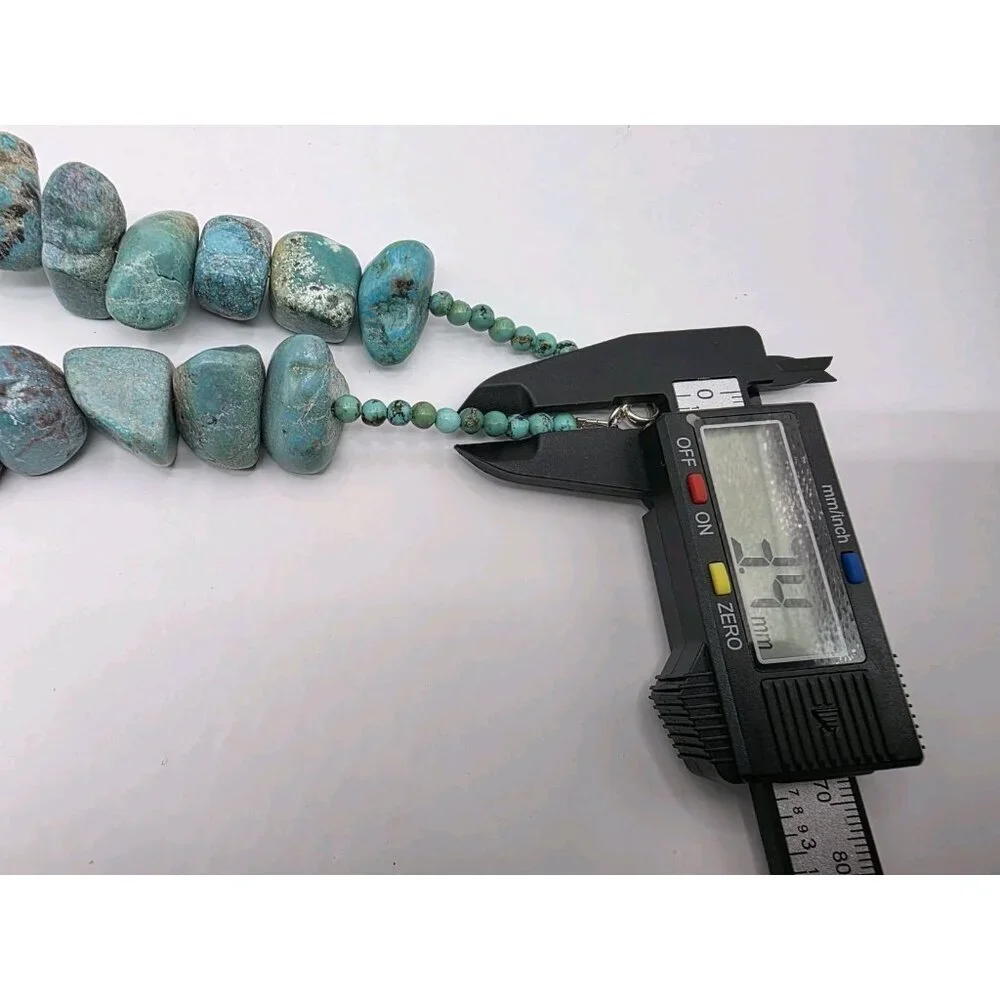 Huge Turquoise and Navajo Pearls Necklace 22